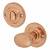 Bathroom Turn & Release - 40mm Diameter - Polished Copper