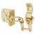 Door Chain - 48 x 38mm - Electro Brass