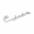 Solid Curl Casement Window Stay - 8"/200mm Length - Soft Satin Chrome