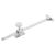 Budget Adjustable Screw Down Locking Casement Window Stay - 10"/250mm Length - Sat Chrome