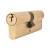 5 Pin 85mm Euro Double Cylinder - 40 + 45mm - Polished Brass - Keyed to Differ