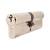 1 Star 6 Pin Kitemarked 105mm Euro Double Cylinder - 50 + 55mm - Pol Nickel - Keyed to Differ