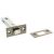 5mm Tubular Bathroom Deadbolt - 100mm Case - 75mm Backset - Square - Antique Brass