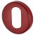 Nylon Escutcheon - 52mm Diameter - Oval - Rouge Red - Pair