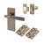 Antique Brass Knurled Latch Door Handles Pack - Remi Range