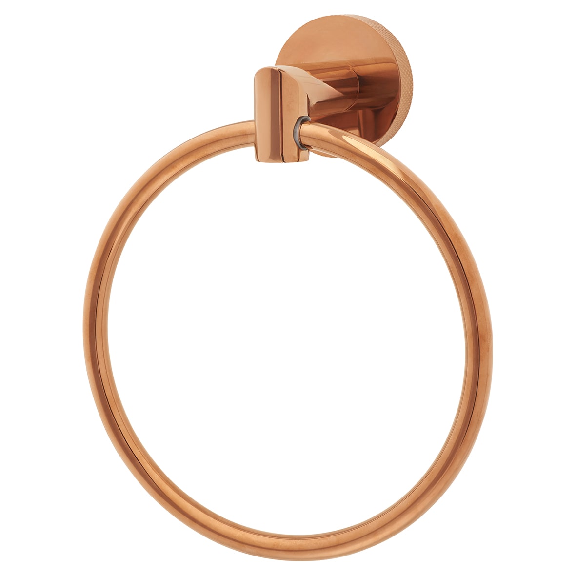 Knurled Towel Ring - 180 x 65 x 57mm - Bronze