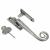 Locking Night Vent Casement Window Fastener - Right Hand - Pewter