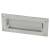 Rectangular Flush Cabinet Pull Handle - 102 x 45mm - Satin Chrome