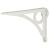 Circle Shelf Bracket - 145 x 105mm - White
