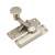 Quadrant Arm Sash Window Fastener - 72 x 21mm - Satin Nickel