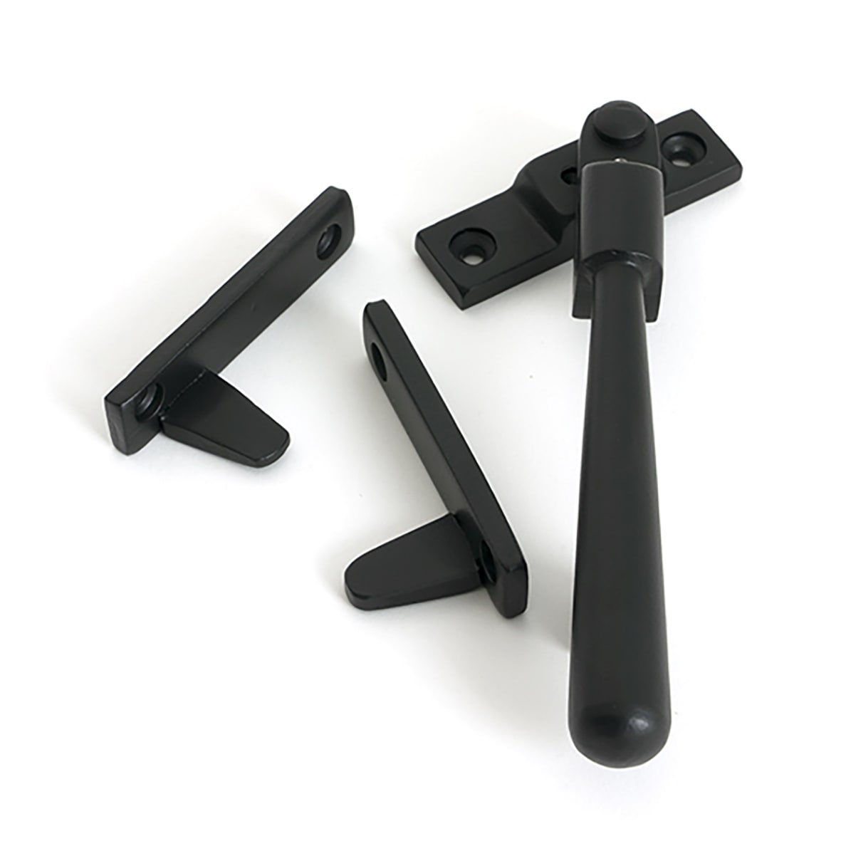 Newbury Locking Night Vent Casement Window Fastener - Matt Black
