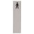 Finger Plate - Mens Toilet Door Sign - 300 x 75mm - Polished Stainless Steel