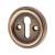 Parisian Escutcheon - 42mm Diameter - Keyhole - Antique Brass