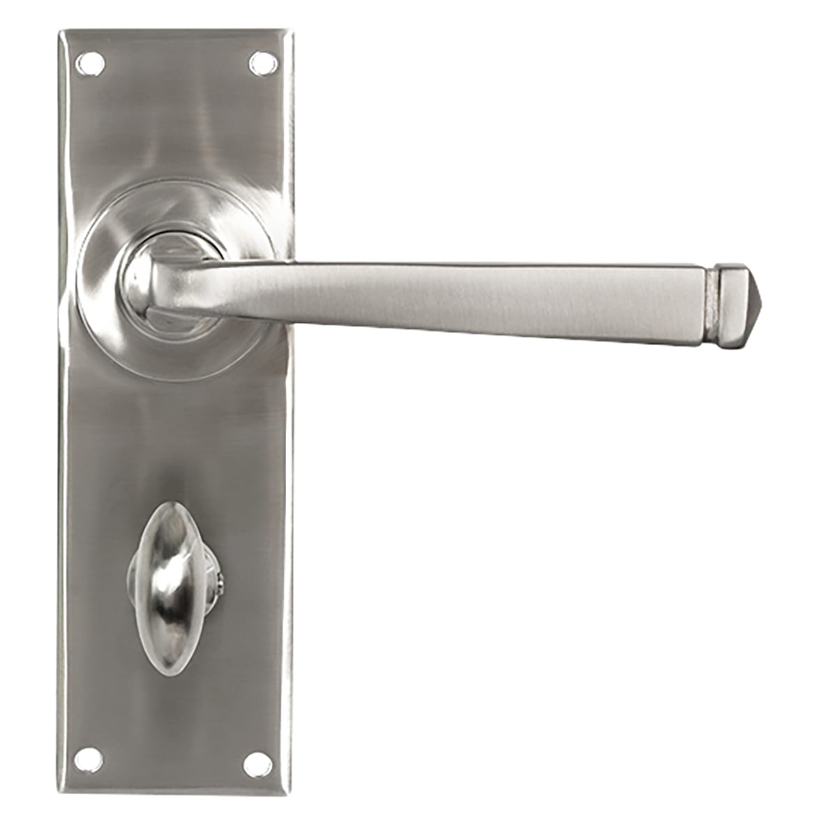 Satin Stainless Steel Bathroom Door Handles - Avon Range - 152 x 48mm