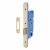 Architectural DIN Euro Deadlock - 85mm Case - 60mm Backset - Radius - PVD Brass