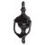 Victorian Urn Door Knocker - Black - 162 x 76mm