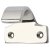 Heavy Cast Pattern Sash Window Finger Lift - 50 x 36mm - Polished Chrome