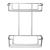 Wirework Shower Cosmetic Basket - Two Tier - 315 x 250 x 125mm - Mild Steel