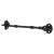 Cabin Hook & Eye - 200mm Length - Black Galvanised
