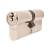 1 Star 6 Pin Kitemarked 80mm Euro Double Cylinder - 40 + 40mm - Pol Nickel - Keyed to Differ