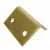 Angled Latch Plate - 35 x 24 x 15mm - Polished Brass