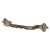 7mm Twisted D-Bar Cabinet Pull Handle - 120mm Centres - Pewter Effect
