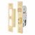 2249 Bolt Through Euro Profile Sashlock - 77.5mm Case - 57mm Backset - Polished Brass