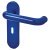 Cobalt Blue Nylon Steel Core Safety Keyhole Lock Door Handles - Paris Range