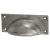 Square Cabinet Cup Handle - 84mm Centres - Pewter Effect