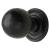 Ball Cabinet Knob - 32mm Diameter - Antique Black Iron