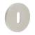 Escutcheon - 54mm Diameter - Keyhole - Satin Stainless Steel