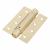 Adjustable Self Closing Fire Door Spring Hinge - 102 x 76 x 3mm - Polished Brass - Pack of 3