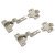 Slide On MODUL Cabinet Hinge Pack - 100° - Sprung - Inset - Zinc Plated - Pair
