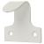 Heavy Cast Pattern Sash Window Finger Lift - 50 x 25mm - White