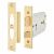 2026 Horizontal Bolt Through Bathroom Lock - 124mm Case - 38-101.5mm Backset - Polished Brass