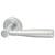 Polished/Satin Chrome Dimple Door Handles on Round Rose - Roda Range
