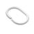 Shower Curtain Rings - C Ring Type - White - Pack of 12