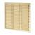 Hooded Louvre Vent - 305 x 305mm - 23750mm² Free Air Flow - Polished Brass