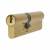 1 Star 6 Pin Kitemarked 95mm Euro Double Cylinder - 45 + 50mm - Polished Brass - Keyed to Differ