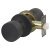 Matt Black Hotel Passage Mortice Door Knobset - 60mm Rose Diameter