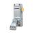 Single Door Push Pad Latch - Timber Door - Satin Stainless Steel