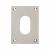 Jumbo Escutcheon - 65.5 x 47.6mm - Oval - Satin Chrome