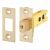 8mm Bolt Through Tubular Bathroom Deadbolt - 76mm Case - 57mm Backset - Square - PVD Brass