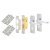 Polished Chrome Victorian Straight 3 Lever Sashlock Door Handles Pack