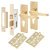 Polished Brass Victorian Straight Euro Lock Door Handles Pack