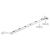 Victorian Casement Window Stay - 12"/300mm Length - Polished Chrome