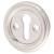 Parisian Escutcheon - 42mm Diameter - Keyhole - Satin Nickel