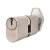 J2X13 Pattern 64mm Oval Thumbturn Cylinder - 32mm Turn + 32mm - Sat Chrome - Keyed to Differ
