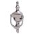 Victorian Urn Door Knocker - Bright Chrome - 162 x 76mm