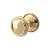 Polished Brass Lined Mortice Door Knob - 65mm Rose Diameter